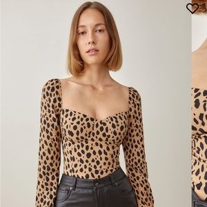 Reformation Reign Top in Bobcat